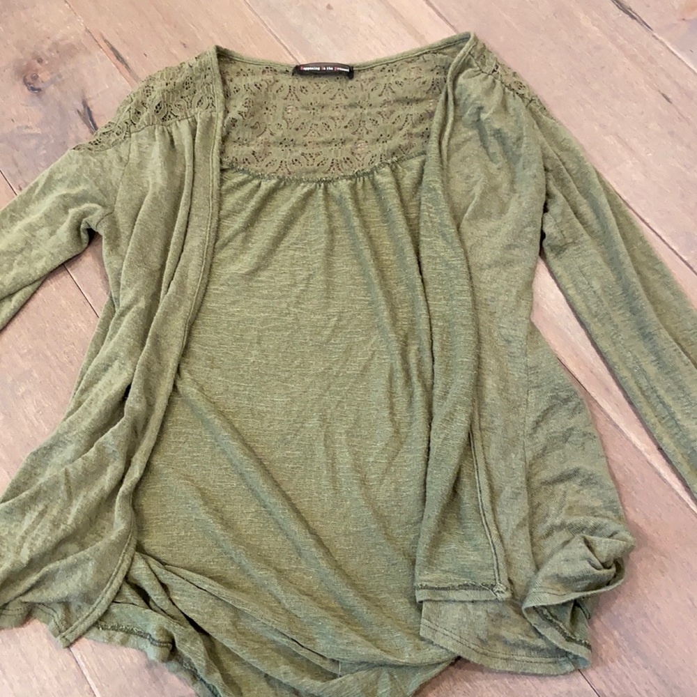 Green Cardigan